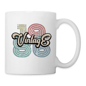 Millésime 1986 - Mug blanc - blanc - Droite