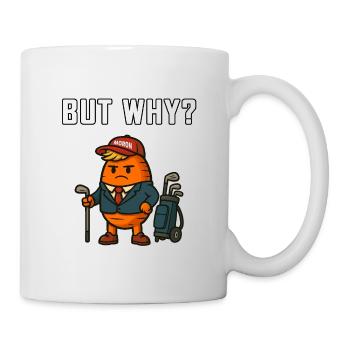 Mais pourquoi la mascotte du golf - Mug blanc - blanc - Droite