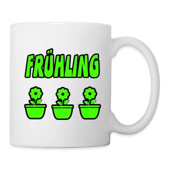 Frühling - Tasse - Weiß - Rechts