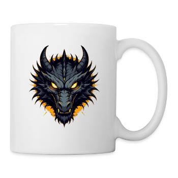 Black Dragon Dragon Head - Mug - white - Right