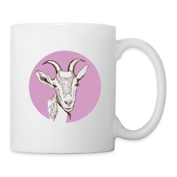 Ziege - Tasse - Weiß - Rechts