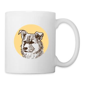 Chien - Mug blanc - blanc - Droite