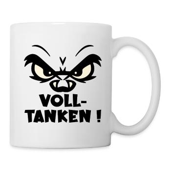 TANKEN EMOTIONEN Volltanken - Tasse - Weiß - Rechts