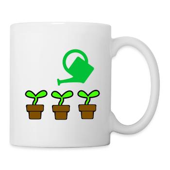 Garten - Tasse - Weiß - Rechts