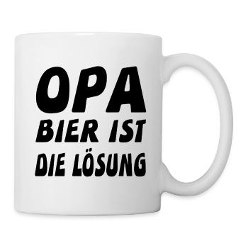 Opa - Tasse - Weiß - Rechts