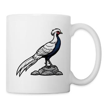 Faisan Argenté Majestueux Nature Sauvage Chic - Mug blanc - blanc - Droite