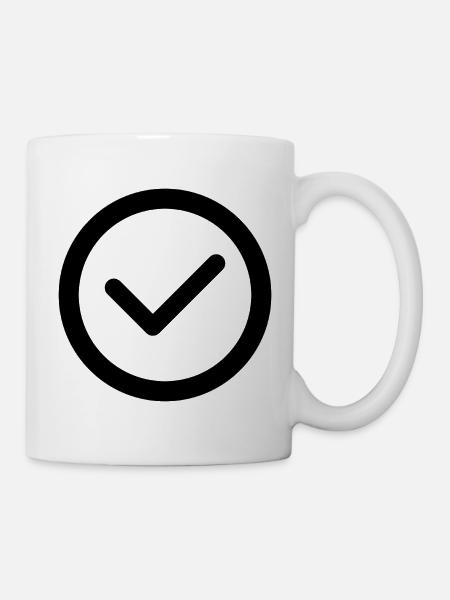 Abgehakt - Tasse - Weiß