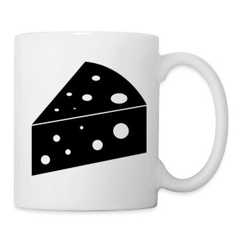 Tranche de fromage - Mug blanc - blanc - Droite