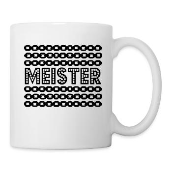 Meisterabschluss Meister Ketten - Tasse - Weiß - Rechts