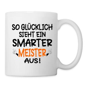 Meisterprüfungen Meister - Tasse - Weiß - Rechts