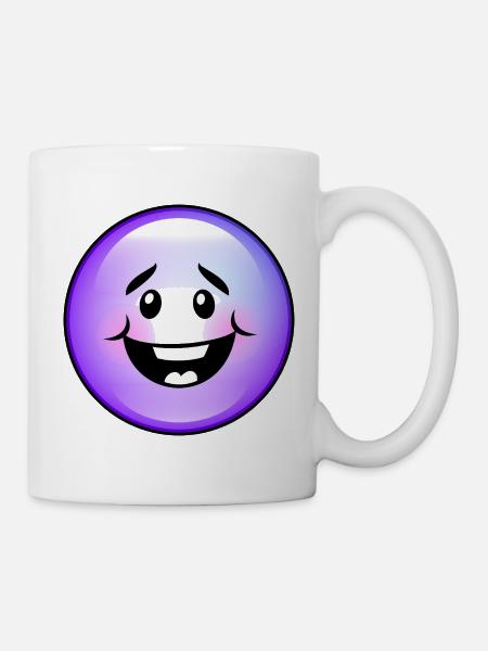 Niedliche Lila Blase - Tasse - Weiß