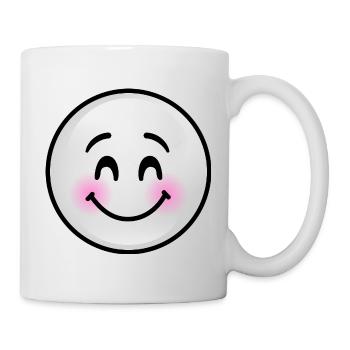 Niedliche graue Blase - Tasse - Weiß - Rechts
