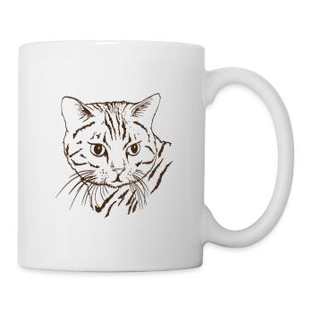 Katze - Tasse - Weiß - Rechts