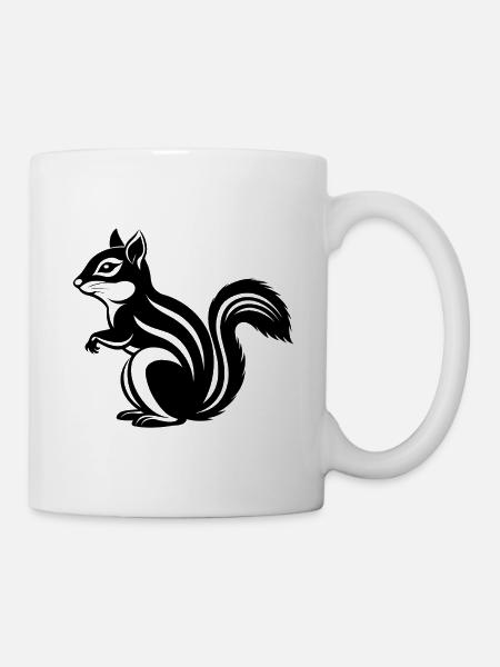 Streifenhörnchen - Tasse - Weiß