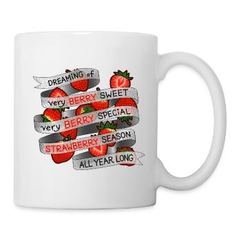 Ich träume von Strawberry_all Jahr - Tasse - Weiß - Rechts