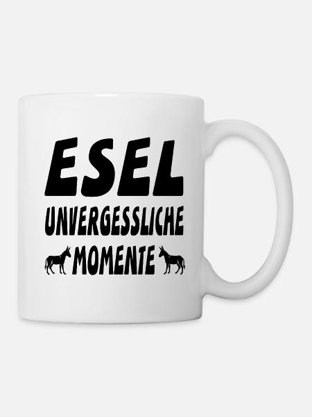 Esel - Tasse - Weiß