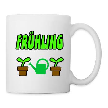 Frühling - Tasse - Weiß - Rechts