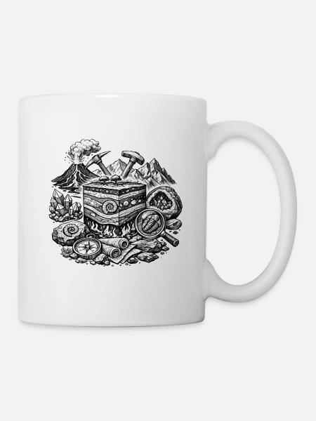geology - Tasse - Weiß