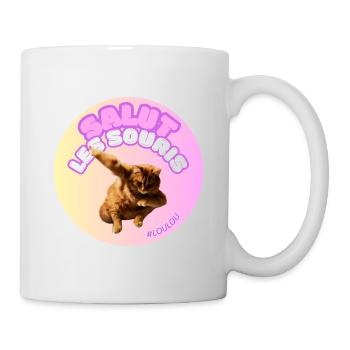 Salut les souris #loulou - Mug blanc - blanc - Droite
