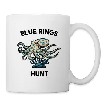 Pieuvre Anneaux Bleus Venin Danger Noir - Mug - white - Right