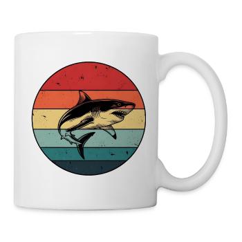  cadeau mégalodon Requin Vintage - Mug blanc - blanc - Droite