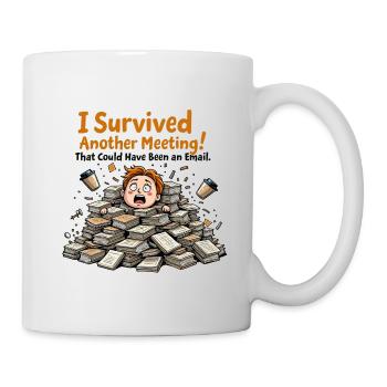 Rencontre survécue – cela aurait pu être un e-mail - Mug blanc - blanc - Droite