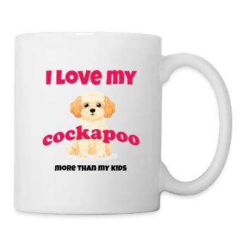 I Love My Cockapoo – Cute Dog Doodle Gift - Mug - white - Right
