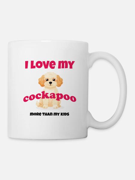 I Love My Cockapoo – Cute Dog Doodle Gift - Mug - white
