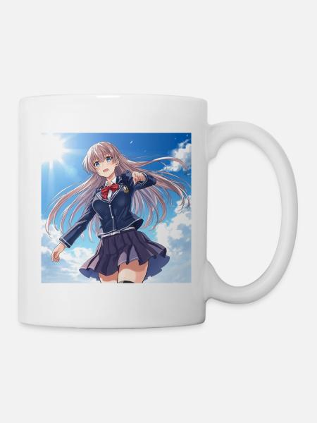 Sonnensturm Schuluniform Heldin - Tasse - Weiß