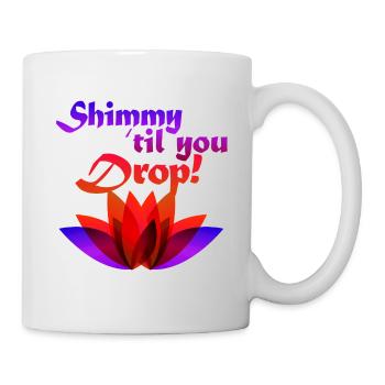 Shimmy Till You Drop Lotus Dance Tee - Tasse - Weiß - Rechts