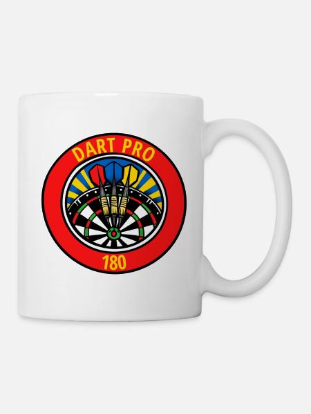 Dart Pro 180 Logo Emblem - Tasse - Weiß