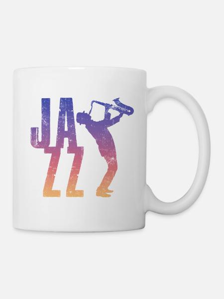 Jazz Retro - Tasse - Weiß