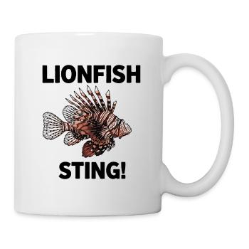 Lionfish Danger Sting Flying Lionfish Black - Mug - white - Right