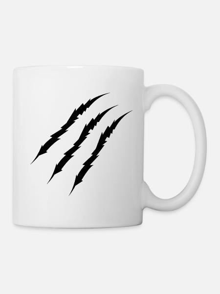 krallen - Tasse - Weiß