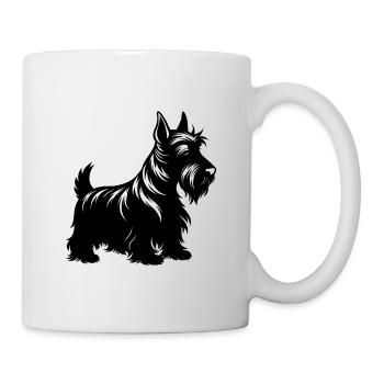 Scottish Terrier Dog - Tasse - Weiß - Rechts