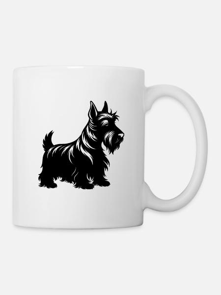 Scottish Terrier Dog - Tasse - Weiß