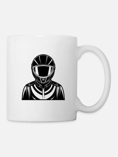 Rennfahrer - Tasse - Weiß