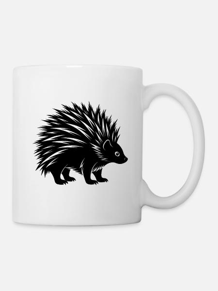 Stachelschwein - Tasse - Weiß