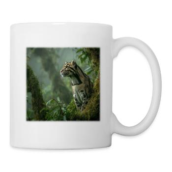 Clouded leopards in the rainforest Noble wildcats - Mug - white - Right