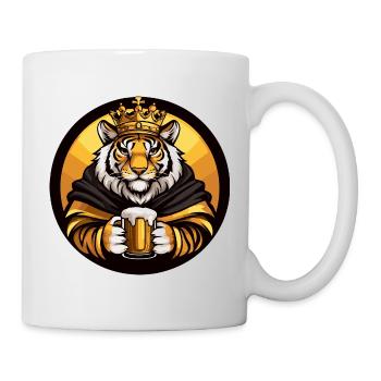 Tiger Bier Lustig - Tasse - Weiß - Rechts