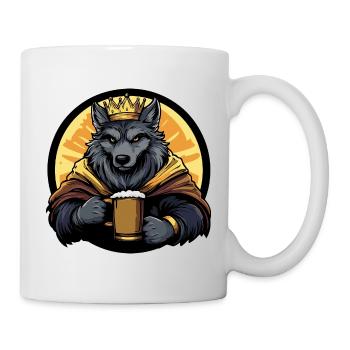 Wolf Beer Funny - Mug - white - Right