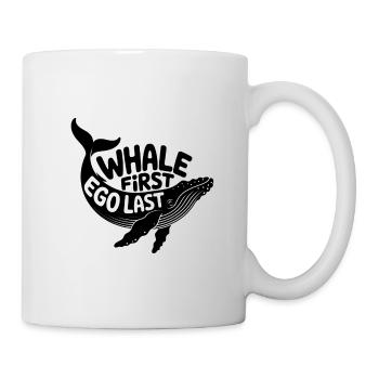BALEINE D’ABORD • EGO DERNIER #3 - Mug blanc - blanc - Droite
