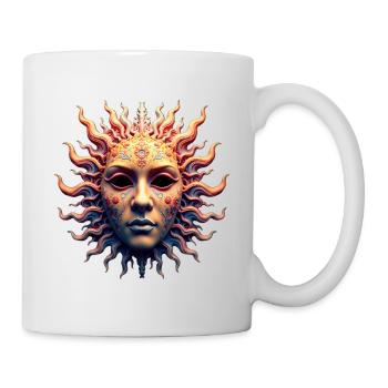 Sonnengöttinnen-Maske - Tasse - Weiß - Rechts
