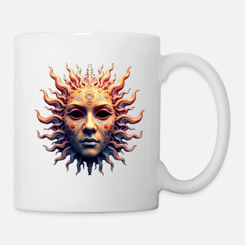 Sun Goddess Mask - Mug - white