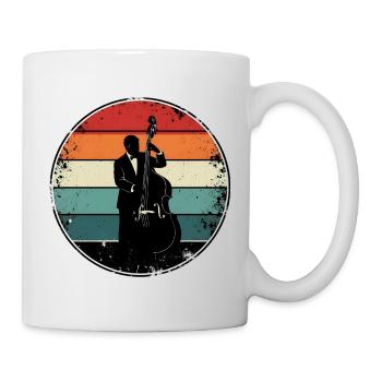 Bassiste Rétro Cadeau - Mug blanc - blanc - Droite