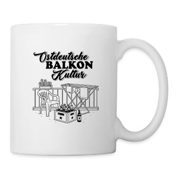 Ostdeutsche Balkonkultur - Tasse - Weiß - Rechts