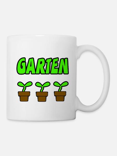 Garten - Tasse - Weiß