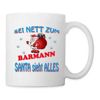 SANTA BARMANN - Tasse - Weiß - Rechts