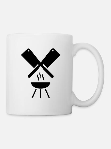 Grillen - Tasse - Weiß