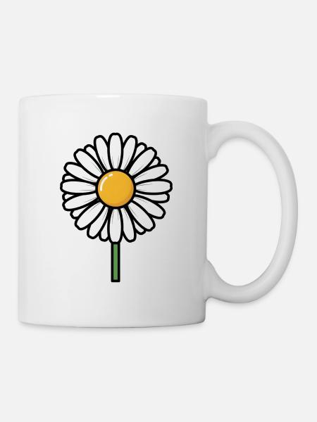 Gänseblümchen - Tasse - Weiß